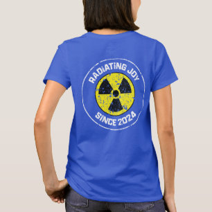 T-shirt Symbole de radiation rayonnant Joie depuis 2024 Gr