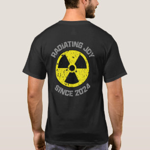 T-shirt Symbole de radiation rayonnant Joie depuis 2024 Gr