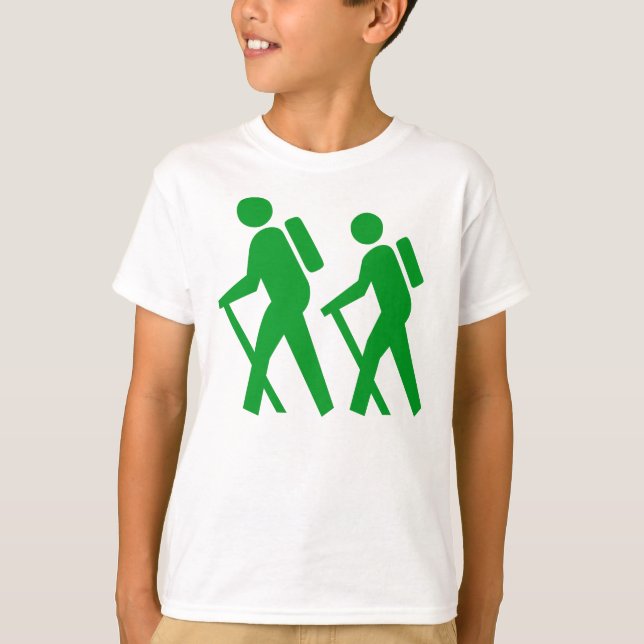 T-shirt Symbole de Randonnée de symbole de randonnée (Devant)