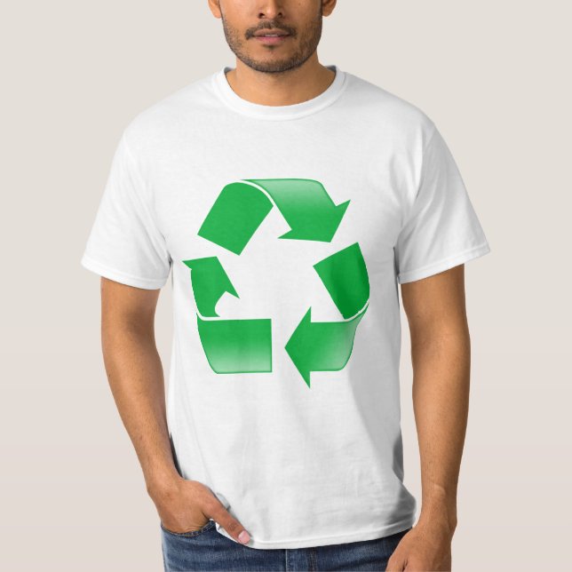 T-SHIRT SYMBOLE DE RECYCLAGE VERT (Devant)