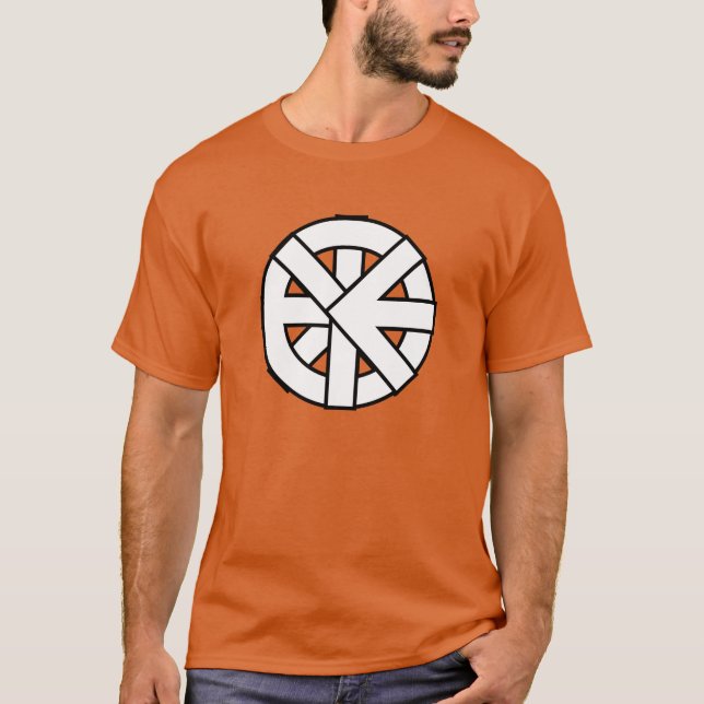 T-shirt Symbole de roue d'Ichthys (Devant)