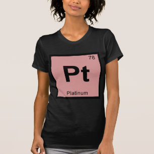T-shirt Symbole de tableau périodique de la chimie du plat