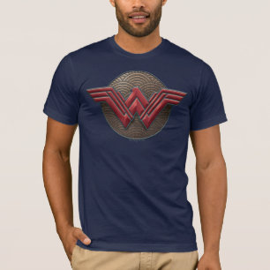T-shirt Symbole de Wonder Woman sur les cercles concentrés