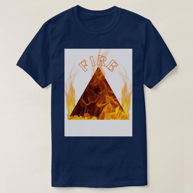 T-shirt Symbole d'élément d'incendie (Design devant)