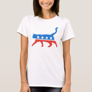 T-shirt Symbole démocrate de chat