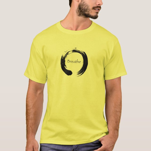 T-shirt Symbole d'Enso d'infini - respirez (Devant)
