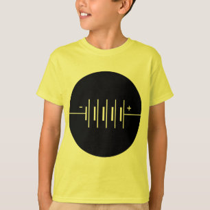 T-shirt Symbole des piles cerclées