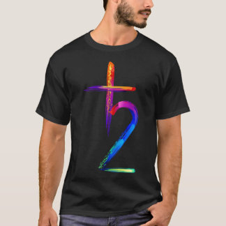 T-shirt Symbole des planètes Peinture luminescente
