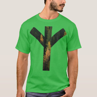T-shirt SYMBOLE DES RUNES DE LA FORÊT D'Algiz