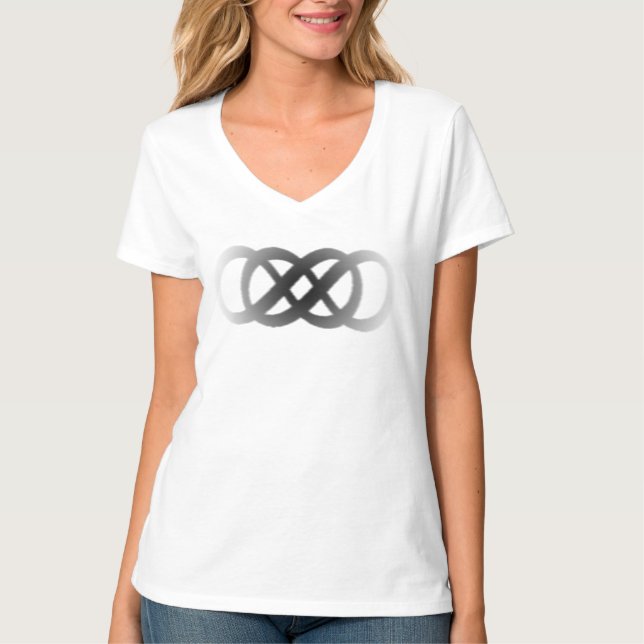 T-shirt Symbole d'infini double dégradé (Devant)