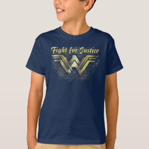 T-shirt Symbole d'or brossé Wonder Woman