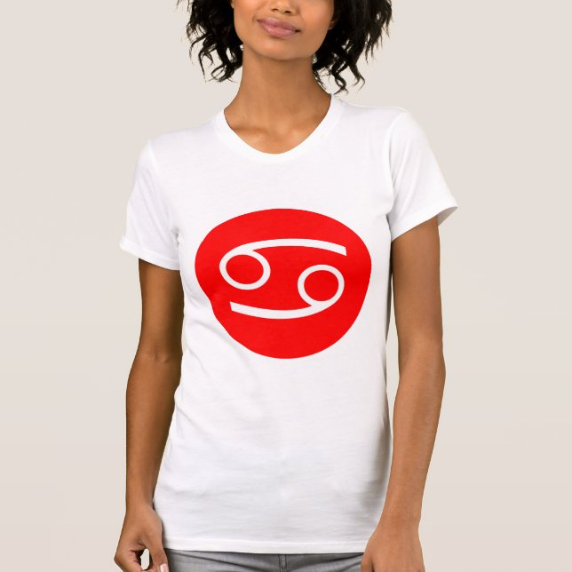 T-shirt Symbole du cancer - Customisé (Devant)