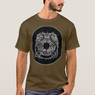 T-shirt Symbole du dragon et du loup Viking