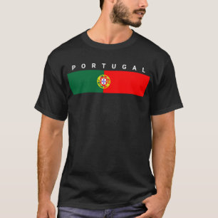 T-shirt symbole du drapeau du pays du portugal