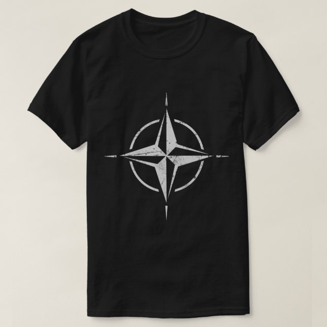 T-shirt Symbole du drapeau OTAN Alliance militaire occiden (Design devant)