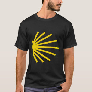 T-shirt Symbole du sentier Camino De Santiago Pétoncle Jau