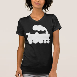 T-shirt Symbole du train à vapeur - Blanc