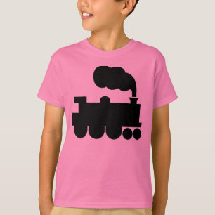 T-shirt Symbole du train à vapeur - Noir