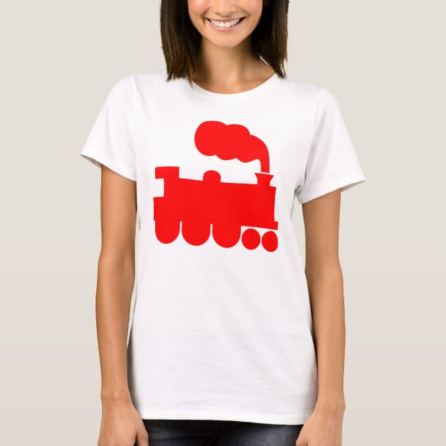 T-shirt Symbole du train à vapeur - Rouge (Devant)