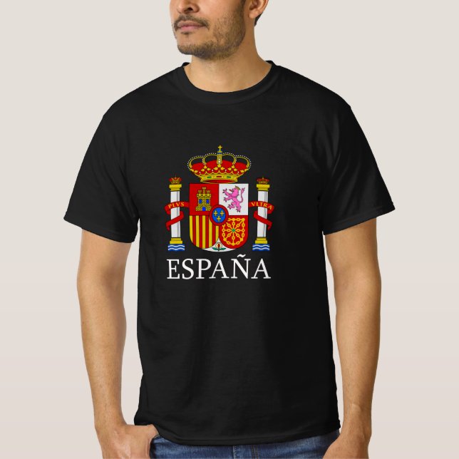 T-shirt Symbole Emblème National España Espagne Espagnol (Devant)