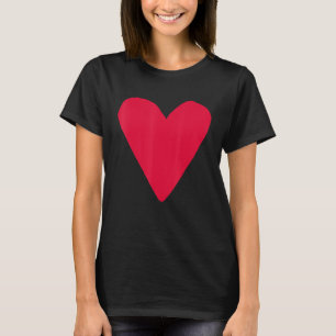 T-shirt Symbole en forme de coeur rouge Aimer gentillesse 
