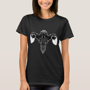 T-shirt Symbole féminisme Utérus Métal Mort