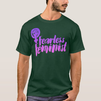 T-shirt Symbole féministe sans peur Retro 978