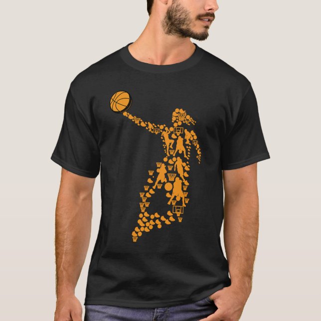 T-shirt SYMBOLE FILLE DE Basket FEMMES DE Basket-Ball Qui  (Devant)