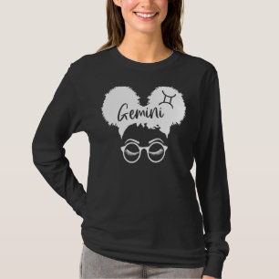 T-shirt SYMBOLE GEMini Queen Afro Cute Zodiac Gemini