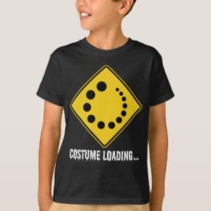 T-shirt Symbole Halloween Chargement Route Jaune
