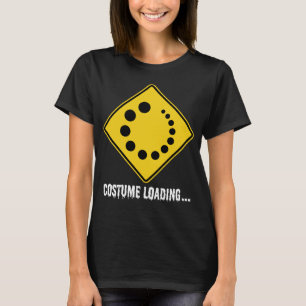 T-shirt Symbole Halloween Chargement Route Jaune