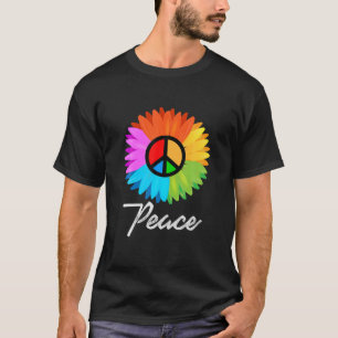 T-shirt Symbole hippie de la paix Aimer l'espoir Cadeau Pa