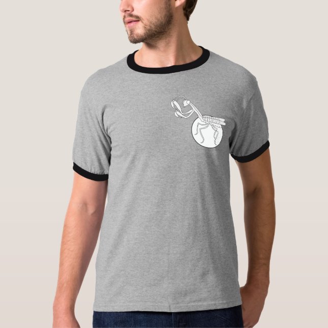 T-shirt Symbole Homme Mantis - Noir & Blanc (Devant)