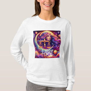 T-shirt Symbole Horoscope Libra Zodiac Ethérée Art Mystiqu