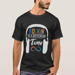 T-shirt Symbole infini de l'autisme Rockin à un rythme dif