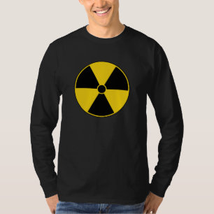T-shirt Symbole jaune de rayonnement