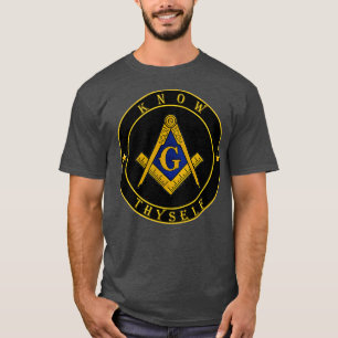 T-shirt Symbole maçonnique Connais-toi Maître Mason lodg