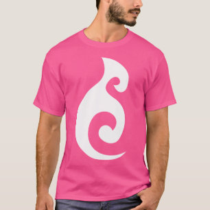 T-shirt Symbole maori de l'océan Moana Blanc