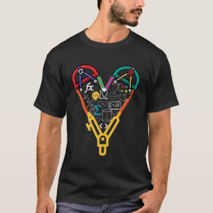 T-shirt Symbole mathématique Formule Amour pour les maths 