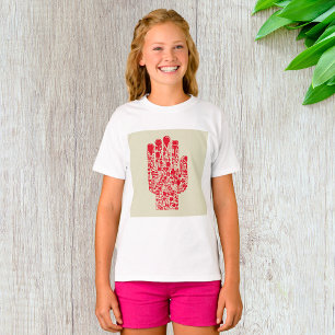T-shirt Symbole médical main rouge soins de santé