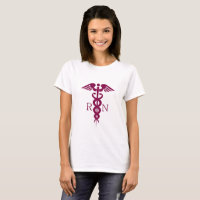 Symbole Médicale rouge Caduceus Nurse