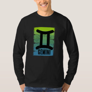 T-shirt Symbole Mens Gemini Mai Juin Anniversaire Zodiac F