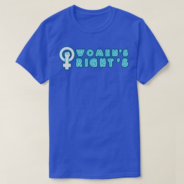 T-shirt Symbole néon Droits des femmes (Design devant)