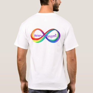 T-shirt Symbole Neurodivergent Rainbow Infinity