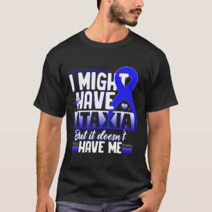 T-shirt Symbole neurologique Hémiataxie Bleu Ruban Neurolo