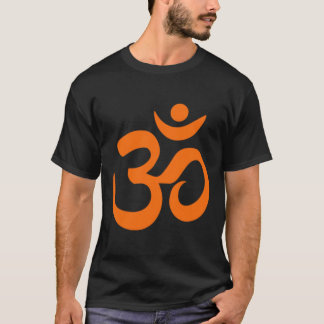 T-shirt Symbole Om Omkar Aum Orange Graphique Spirituel Yo