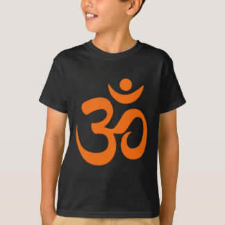 T-shirt Symbole Om Omkar Aum Orange Graphique Spirituel Yo