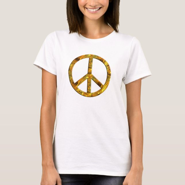 T-shirt Symbole PAIX - OR (Devant)