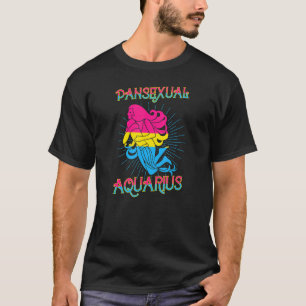 T-shirt Symbole Pansexuel Aquarius Zodiac Horoscope d'anni