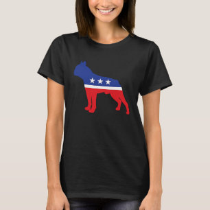 T-shirt Symbole politique de Boston Terrier Dog Masc élect